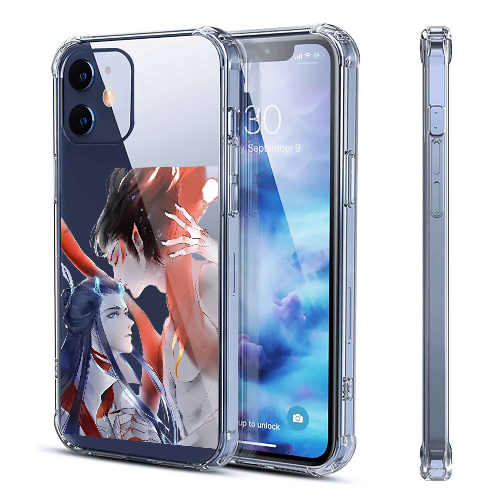 （画像用） Ne Zha 2 ナタ 魔童の大暴れ 【iPhone 12シリーズ対応】透明スマホケース（クリアソフトケース）